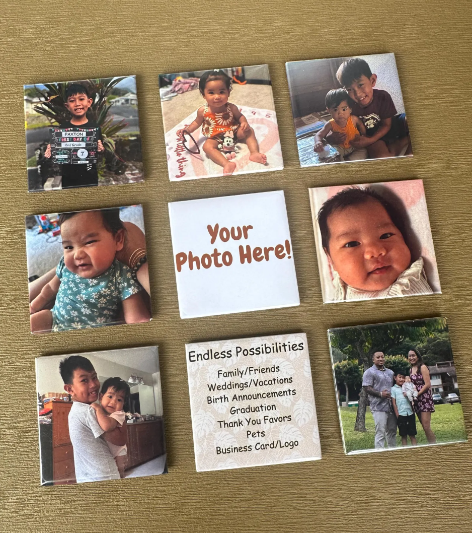 Custom Refrigerator Magnets Photo 2.5"x2.5"